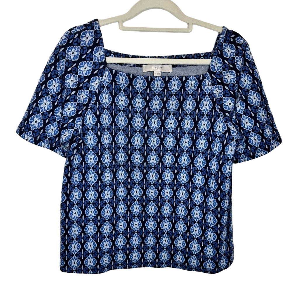 Loft Blue Blouse Size XSmall